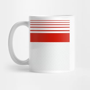 Middlesbrough Retro Red White Hooped Third Away 1988 - 90 Mug